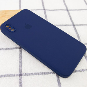 Чехол Silicone Case Square Full Camera Protective (AA) для Apple iPhone XS Max (6.5