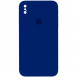 Чехол Silicone Case Square Full Camera Protective (AA) для Apple iPhone XS Max (6.5") Синий / Deep navy