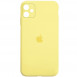 Чохол Silicone Case Square Full Camera Protective (AA) для Apple iPhone 11 (6.1") Жовтий / Yellow