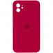 Чохол Silicone Case Square Full Camera Protective (AA) для Apple iPhone 11 (6.1") Червоний / Rose Red