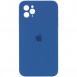 Чехол Silicone Case Square Full Camera Protective (AA) для Apple iPhone 11 Pro Max (6.5") Синий / Navy blue
