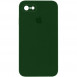 Чехол Silicone Case Square Full Camera Protective (AA) для Apple iPhone 6/6s (4.7") Зеленый / Army green