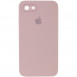 Чохол Silicone Case Square Full Camera Protective (AA) для Apple iPhone 6/6s (4.7") Рожевий / Pink Sand