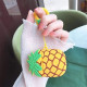 Силиконовый футляр Smile Fruits series для наушников AirPods 1/2 + кольцо Pineapple - фото