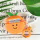 Силіконовий футляр Smile Fruits series для навушників AirPods 1/2 + кільце orange - фото