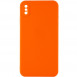 Силіконовий чохол Candy Full Camera для Apple iPhone XS Max (6.5") Помаранчевий / Orange