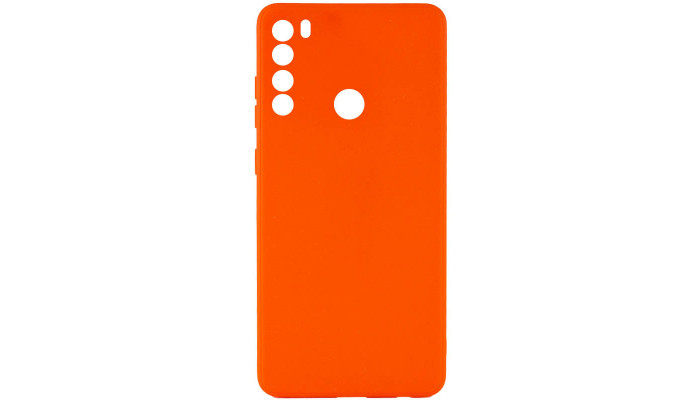 Силиконовый чехол Candy Full Camera для Xiaomi Redmi Note 8 Оранжевый / Orange - фото