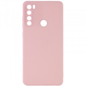 Силиконовый чехол Candy Full Camera для Xiaomi Redmi Note 8 Розовый / Pink Sand