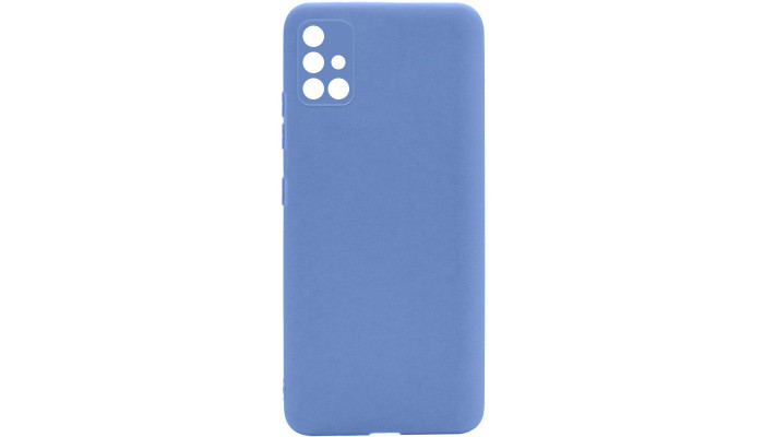 Силиконовый чехол Candy Full Camera для Samsung Galaxy A51 Голубой / Mist blue - фото