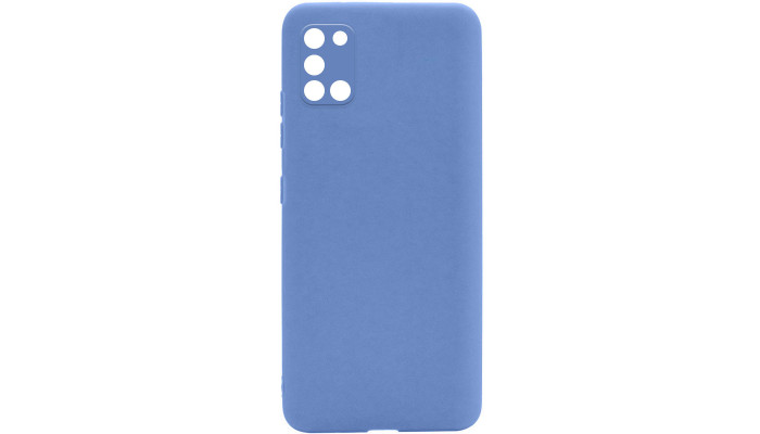 Силиконовый чехол Candy Full Camera для Samsung Galaxy A31 Голубой / Mist blue - фото