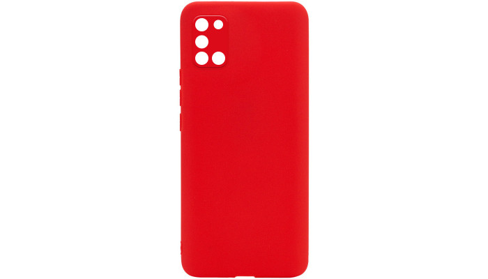 Силиконовый чехол Candy Full Camera для Samsung Galaxy A31 Красный / Red - фото