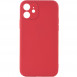 Силіконовий чохол Candy Full Camera для Apple iPhone 12 (6.1") Червоний / Camellia
