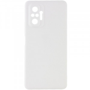 Силиконовый чехол Candy Full Camera для Xiaomi Redmi Note 10 Pro / 10 Pro Max Белый / White