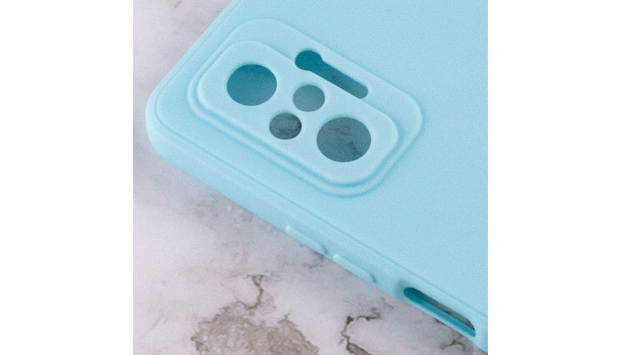 Силиконовый чехол Candy Full Camera для Xiaomi Redmi Note 10 Pro / 10 Pro Max Бирюзовый / Turquoise - фото