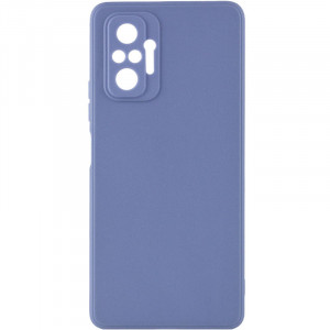 Силиконовый чехол Candy Full Camera для Xiaomi Redmi Note 10 Pro / 10 Pro Max Голубой / Mist blue