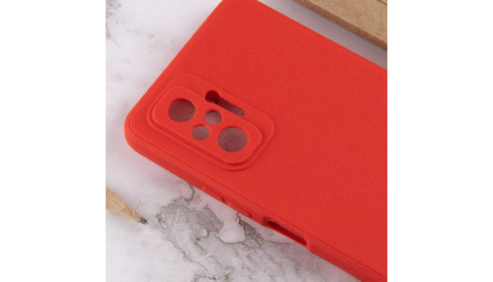 Силіконовий чохол Candy Full Camera для Xiaomi Redmi Note 10 Pro / 10 Pro Max Червоний / Camellia - фото