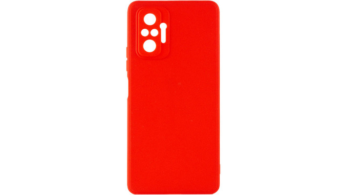 Силиконовый чехол Candy Full Camera для Xiaomi Redmi Note 10 Pro / 10 Pro Max Красный / Red - фото