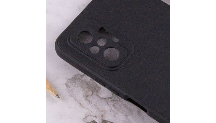 Силиконовый чехол Candy Full Camera для Xiaomi Redmi Note 10 Pro / 10 Pro Max Черный / Black - фото