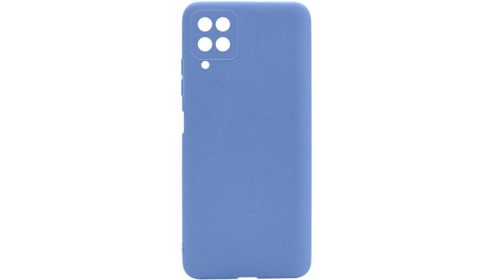 Силиконовый чехол Candy Full Camera для Samsung Galaxy A12 / M12 Голубой / Mist blue - фото