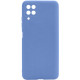 Силиконовый чехол Candy Full Camera для Samsung Galaxy A12 / M12 Голубой / Mist blue - фото