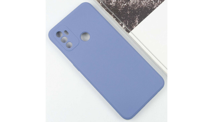 Силиконовый чехол Candy Full Camera для Oppo A53 / A32 / A33 Голубой / Mist blue - фото