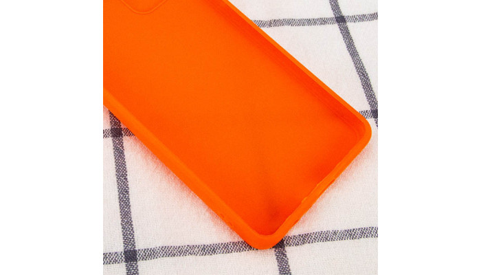 Силиконовый чехол Candy Full Camera для Samsung Galaxy A32 5G Оранжевый / Orange - фото