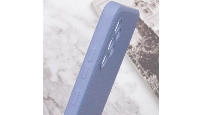 Силиконовый чехол Candy Full Camera для Samsung Galaxy A32 4G Голубой / Mist blue - фото