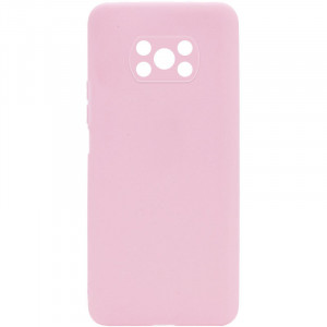 Силиконовый чехол Candy Full Camera для Xiaomi Poco X3 NFC / Poco X3 Pro Розовый / Pink Sand