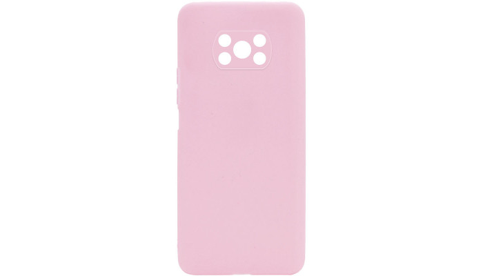 Силиконовый чехол Candy Full Camera для Xiaomi Poco X3 NFC / Poco X3 Pro Розовый / Pink Sand - фото