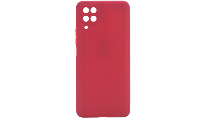 Силиконовый чехол Candy Full Camera для Samsung Galaxy M33 5G Красный / Camellia - фото