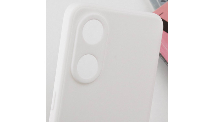 Силиконовый чехол Candy Full Camera для Oppo Reno 8 T 4G Белый / White - фото