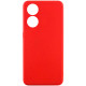 Силиконовый чехол Candy Full Camera для Oppo Reno 8 T 4G Красный / Red - фото