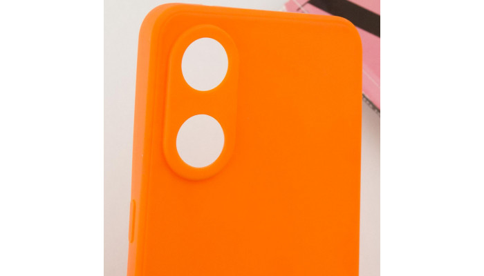 Силиконовый чехол Candy Full Camera для Oppo Reno 8 T 4G Оранжевый / Orange - фото