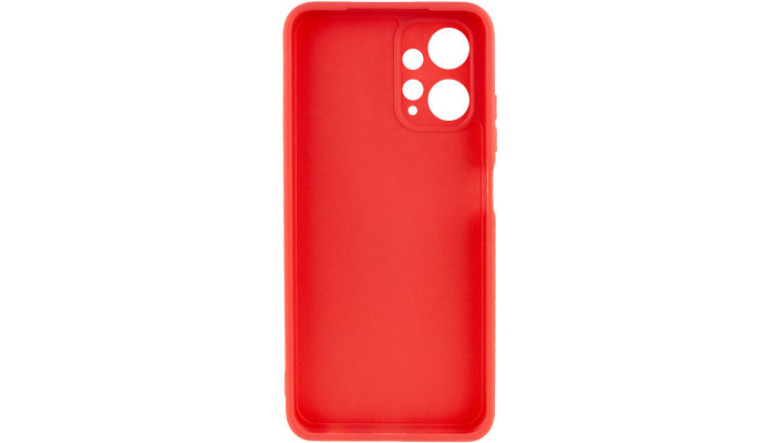 Силиконовый чехол Candy Full Camera для Xiaomi Redmi Note 12 4G Красный / Camellia - фото