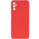 Силиконовый чехол Candy Full Camera для Samsung Galaxy A24 4G Красный / Camellia - фото