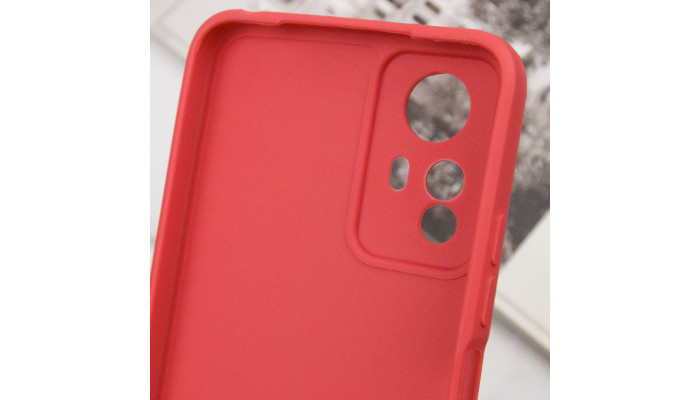 Силіконовий чохол Candy Full Camera для Xiaomi Redmi Note 12S Червоний / Camellia - фото