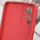 Силиконовый чехол Candy Full Camera для Xiaomi Redmi Note 12S Красный / Camellia - фото