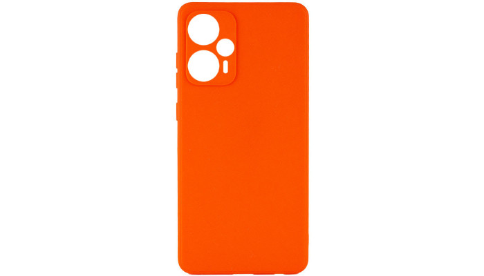 Силиконовый чехол Candy Full Camera для Xiaomi Poco F5 / Note 12 Turbo Оранжевый / Orange - фото