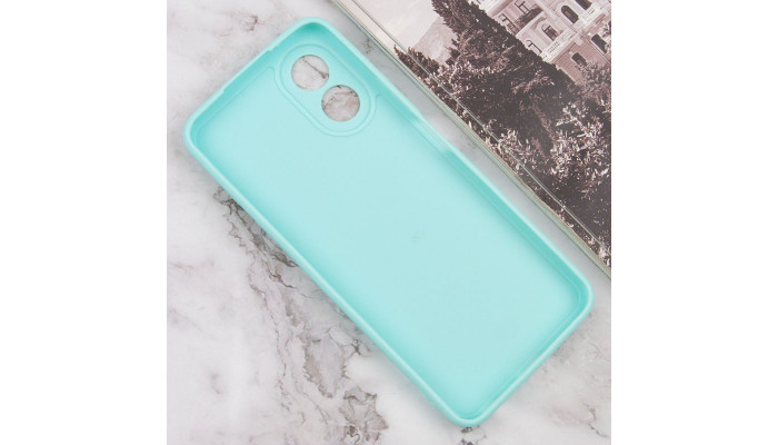 Силиконовый чехол Candy Full Camera для Oppo A38 / A18 Бирюзовый / Turquoise - фото