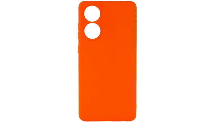Силиконовый чехол Candy Full Camera для Oppo A38 / A18 Оранжевый / Orange - фото