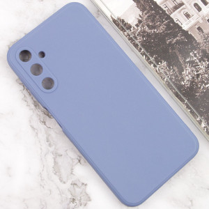 Силиконовый чехол Candy Full Camera для Samsung Galaxy A25 5G Голубой / Mist blue