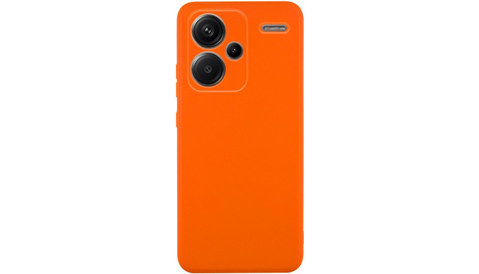 Силиконовый чехол Candy Full Camera для Xiaomi Redmi Note 13 Pro+ Оранжевый / Orange - фото