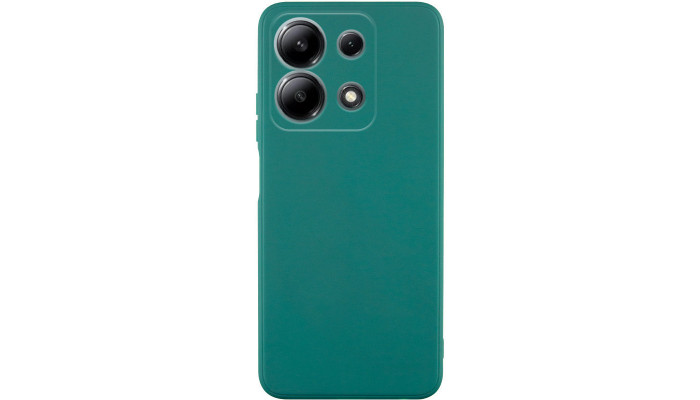 Силиконовый чехол Candy Full Camera для Xiaomi Redmi Note 13 4G Зеленый / Green - фото