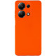 Силиконовый чехол Candy Full Camera для Xiaomi Redmi Note 13 4G Оранжевый / Orange - фото