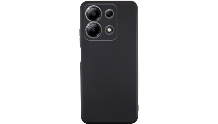 Силиконовый чехол Candy Full Camera для Xiaomi Redmi Note 13 4G Черный / Black - фото