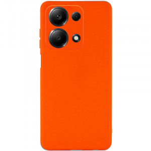 Силиконовый чехол Candy Full Camera для Xiaomi Redmi Note 13 Pro 4G / Poco M6 Pro 4G Оранжевый / Orange