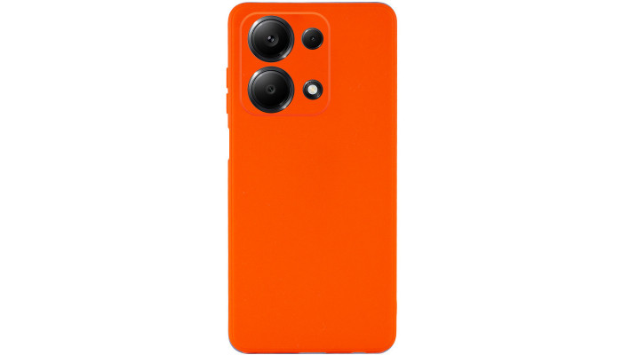 Силиконовый чехол Candy Full Camera для Xiaomi Redmi Note 13 Pro 4G / Poco M6 Pro 4G Оранжевый / Orange - фото