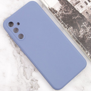 Силиконовый чехол Candy Full Camera для Samsung Galaxy A35 Голубой / Mist blue