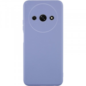 Силиконовый чехол Candy Full Camera для Xiaomi Redmi A3 Голубой / Mist blue