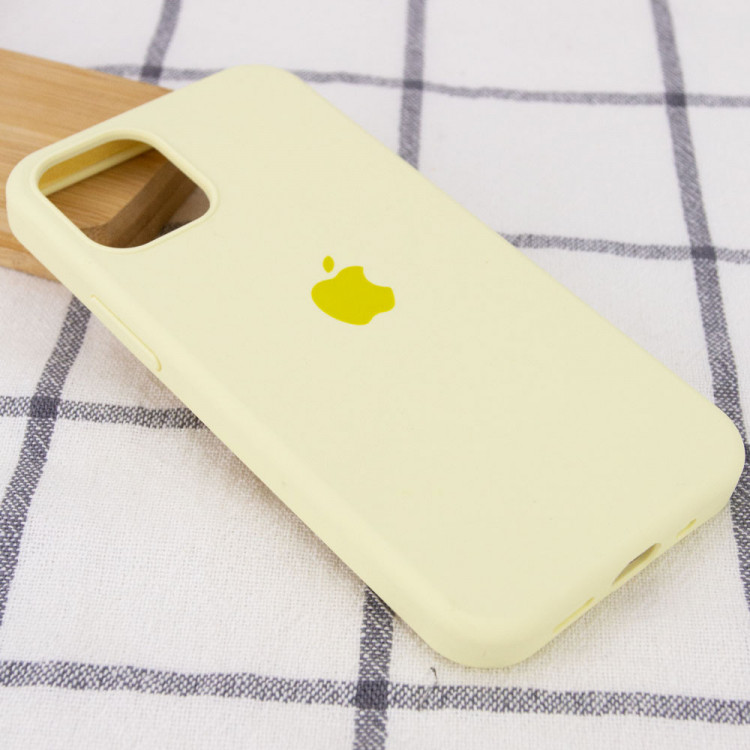 Чехол Silicone Case Full Protective (AA) для Apple iPhone 13 Pro Max (6.7) (Желтый / Mellow Yellow) фото